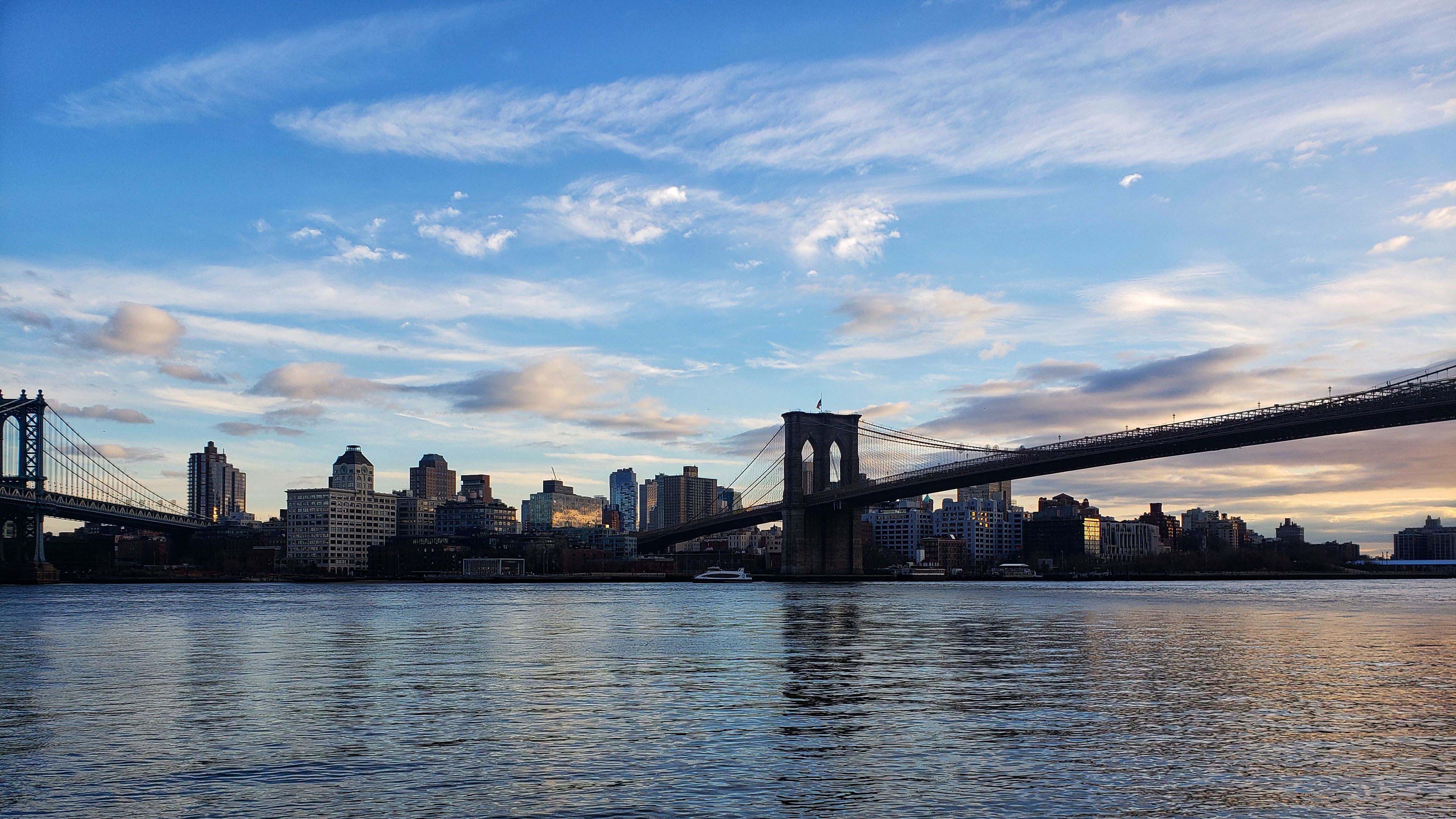 城市夜景图片_纽约壁纸下载_布鲁克林大桥高清大图_跨海大桥高清图片壁纸