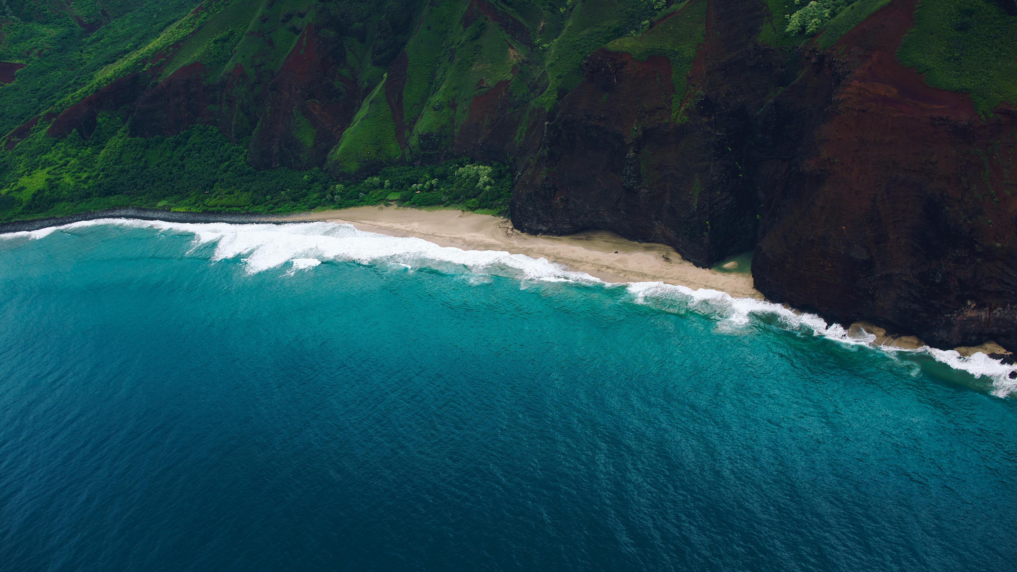 海洋天堂图片_夏威夷壁纸下载_海浪高清大图_航拍高清图片壁纸